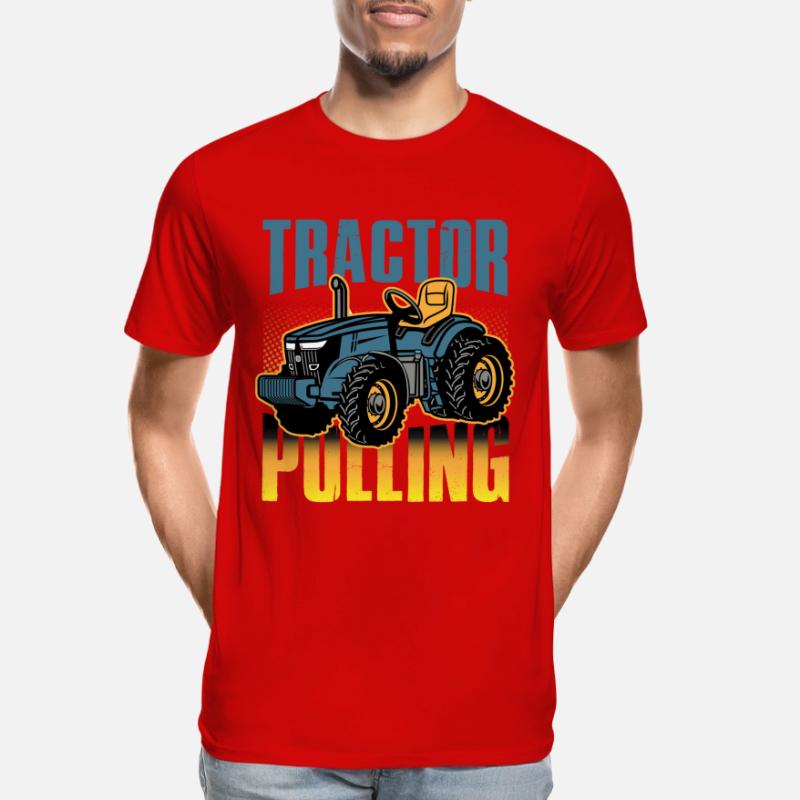 tractor pulling, tractor pulling, racing, Men's Premium Organic T-Shirt