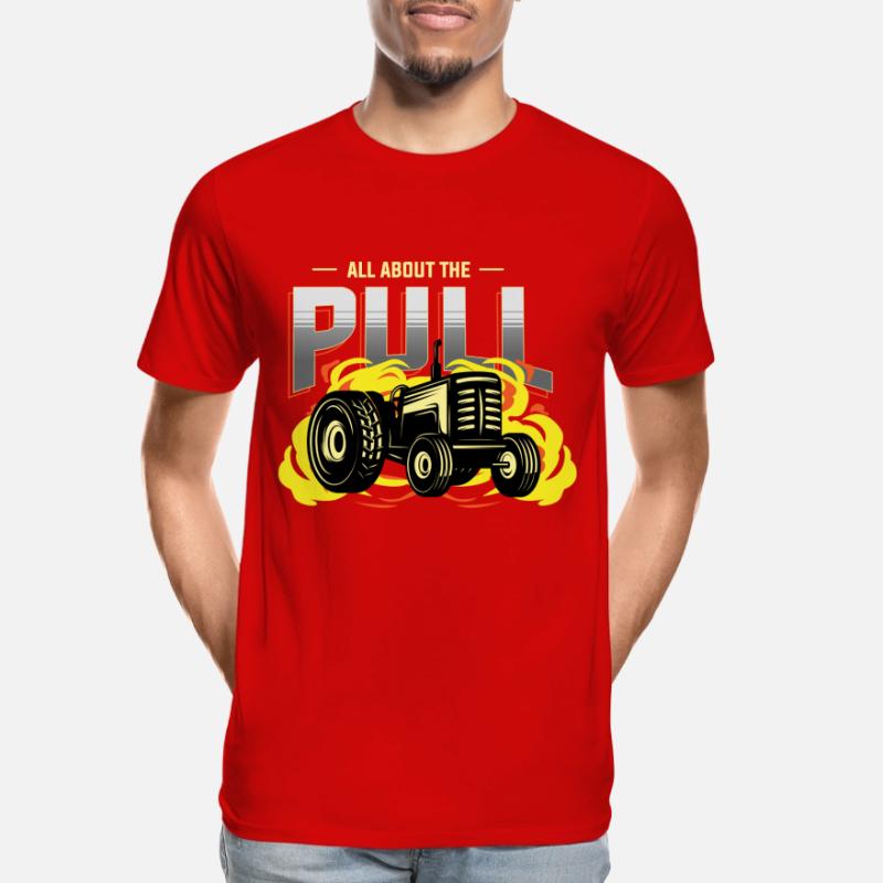 tractor pulling, tractor pulling tractor, racing, Men's Premium Organic T-Shirt