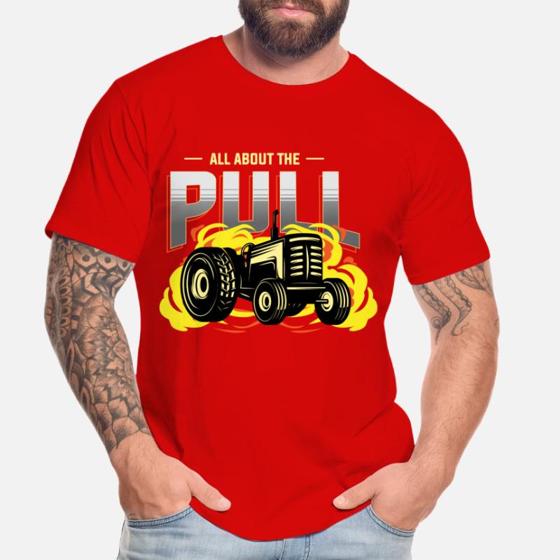 tractor pulling, tractor pulling tractor, racing, Men's Premium Organic T-Shirt