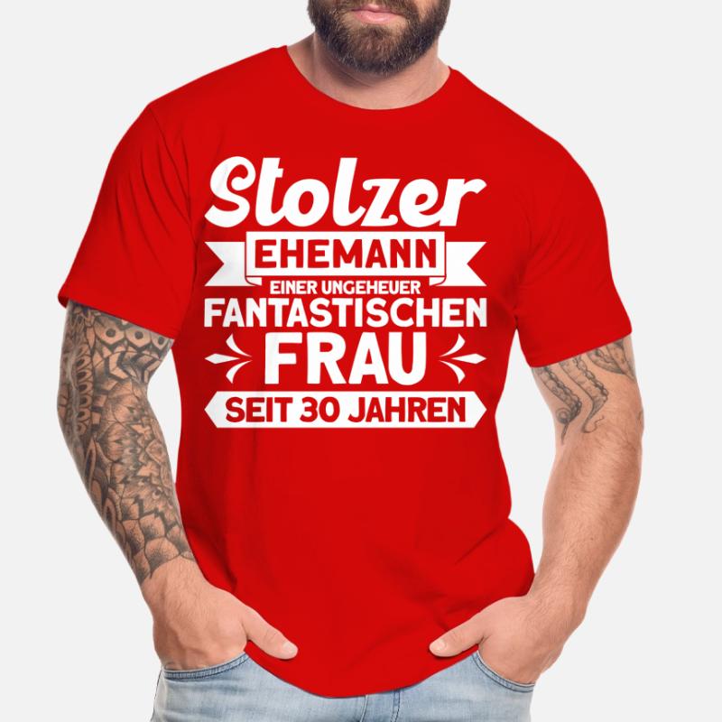 Ehepaar Ehemann Perlenhochzeit Geschenk Männer Premium Bio T-Shirt