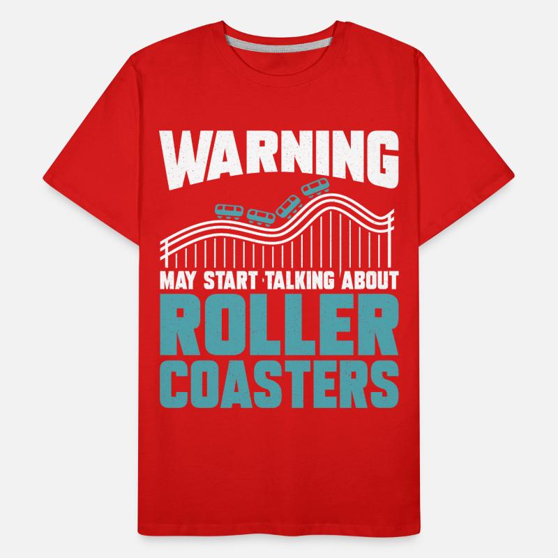 Roller Coaster Amusement Park Amusement Park Men's Premium Organic T-Shirt