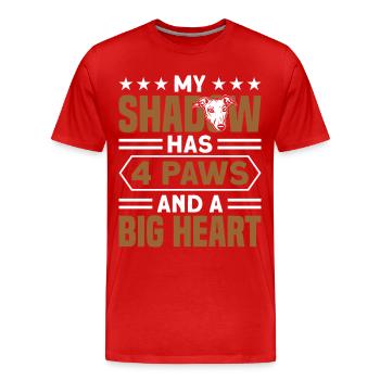 Hundehalter Windhund Liebhaber Windhund - Männer Premium Bio T-Shirt - Rot - Vorne - Damien (186cm)