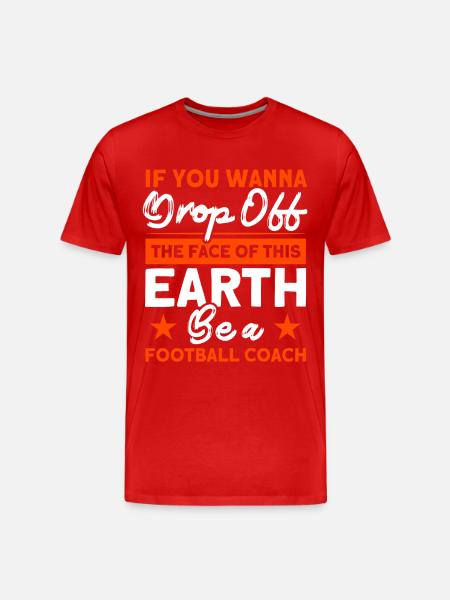 Become a football coach - Men's Premium Organic T-Shirt - red