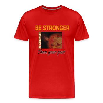 Solar storm central star - Men's Premium Organic T-Shirt - red - Front - Damien (186cm)