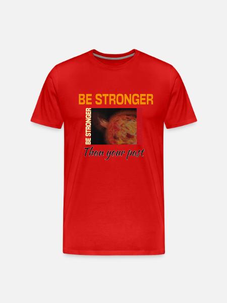 Solar storm central star - Men's Premium Organic T-Shirt - red