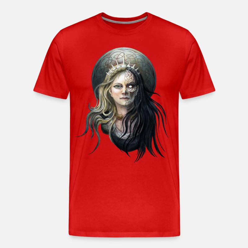 Hel - Männer Premium Bio T-Shirt - Rot