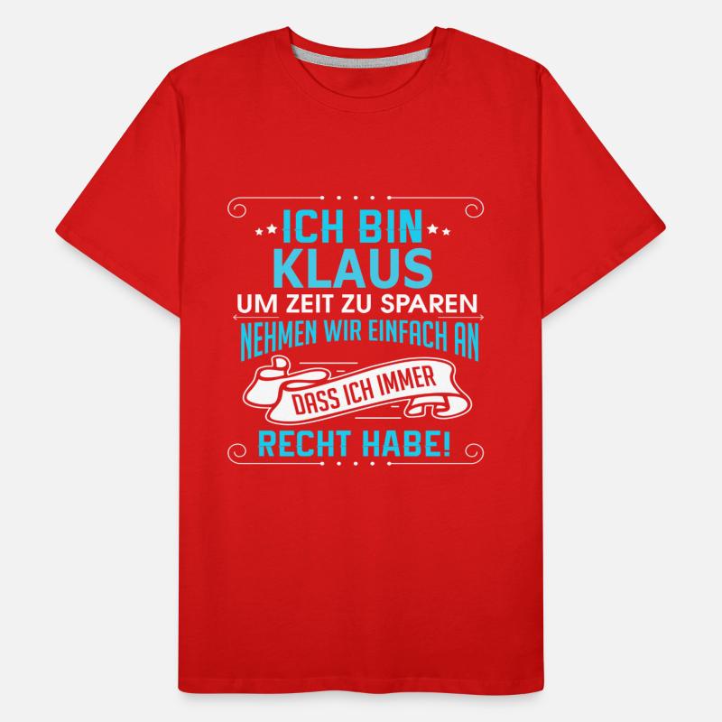 KLAUS Männer Premium Bio T-Shirt