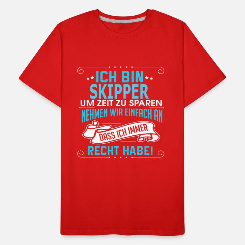 SKIPPER Männer Premium Bio T-Shirt