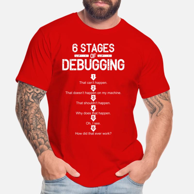 Debugging Programmierer Informatik Computer Nerd Männer Premium Bio T-Shirt
