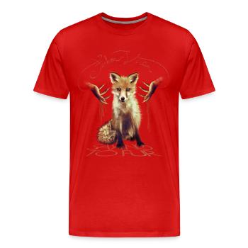 Fashion Victim - T-shirt bio Premium Homme - rouge - Devant - Damien (186cm)