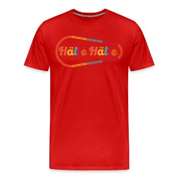 Hätte, hätte Fahrradkette - Männer Premium Bio T-Shirt - Rot - Vorne - Damien (186cm)