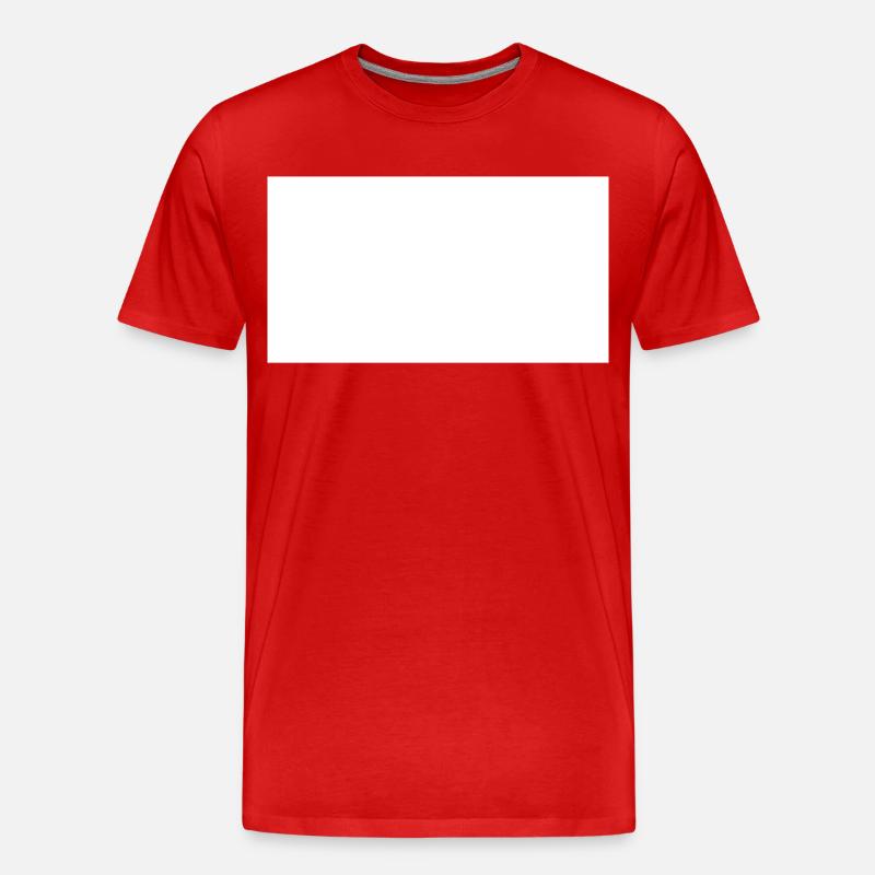 Rechteck - Männer Premium Bio T-Shirt - Rot