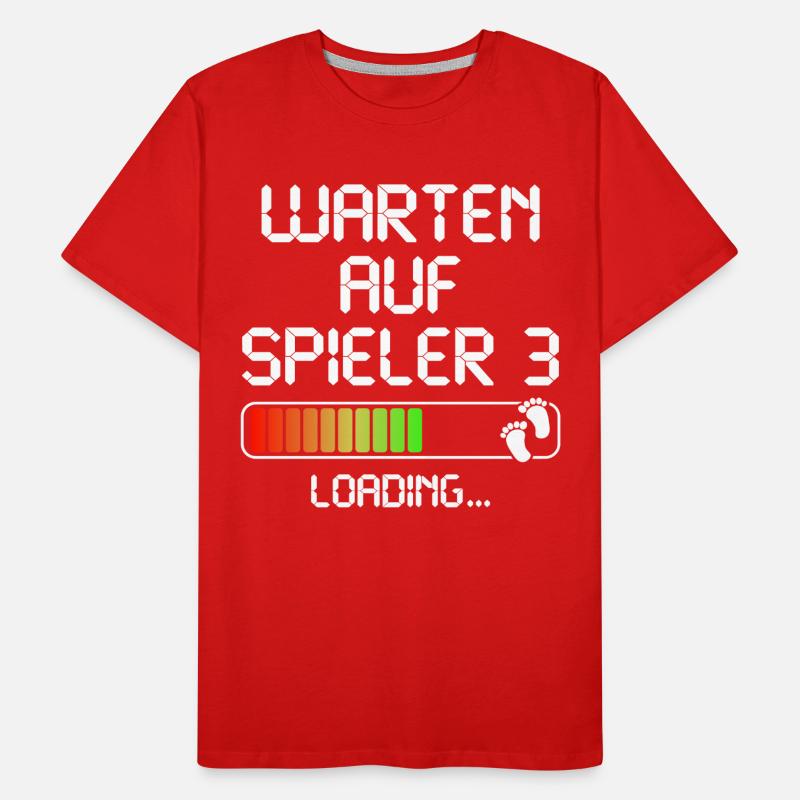 Werdender Papa Vater Werdende Mama Mutter loading Männer Premium Bio T-Shirt