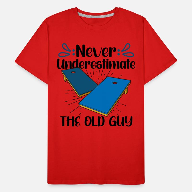 Cornhole Throwing Cornhole player Cornhole lover Men's Premium Organic T-Shirt
