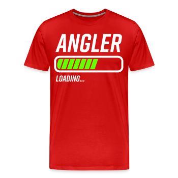 Angler Loading Ladebalken - Männer Premium Bio T-Shirt - Rot - Vorne - Damien (186cm)