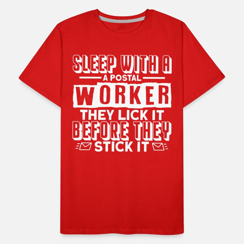 Postman, postman, postal worker Tshirt Men's Premium Organic T-Shirt