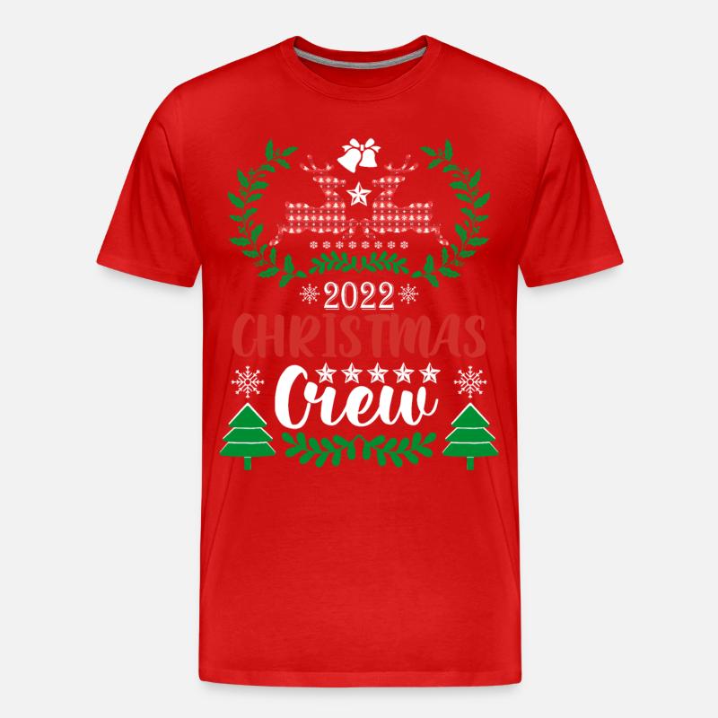 Rentier Weihnachten Pullover - Männer Premium Bio T-Shirt - Rot