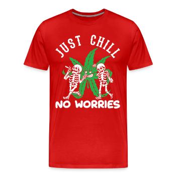 Hemp I Stoner Gifts I Hemp Gifts - Men's Premium Organic T-Shirt - red - Front - Damien (186cm)