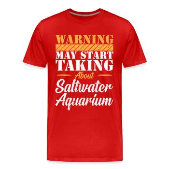 Aquarium - Aquaristique - T-shirt bio Premium Homme - rouge - Devant - Damien (186cm)