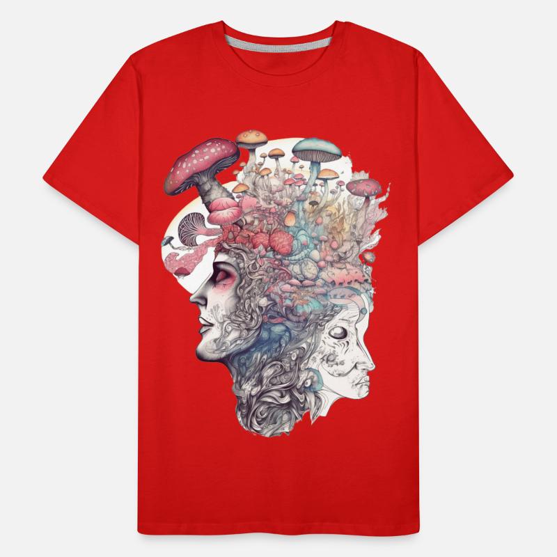 Trippy Schamane Männer Premium Bio T-Shirt