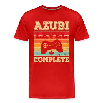 Ausbildung bestanden Azubi Auszubildender Abschluß - Männer Premium Bio T-Shirt - Rot - Vorne - Damien (186cm)