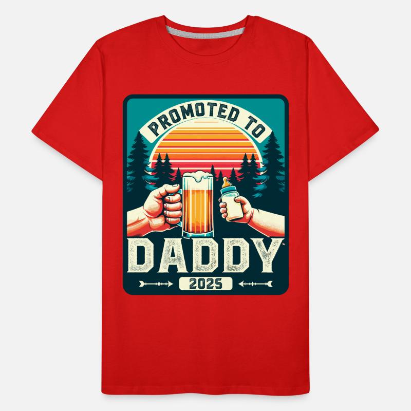 Dad-to-be loading Future Dad 2025 Men's Premium Organic T-Shirt