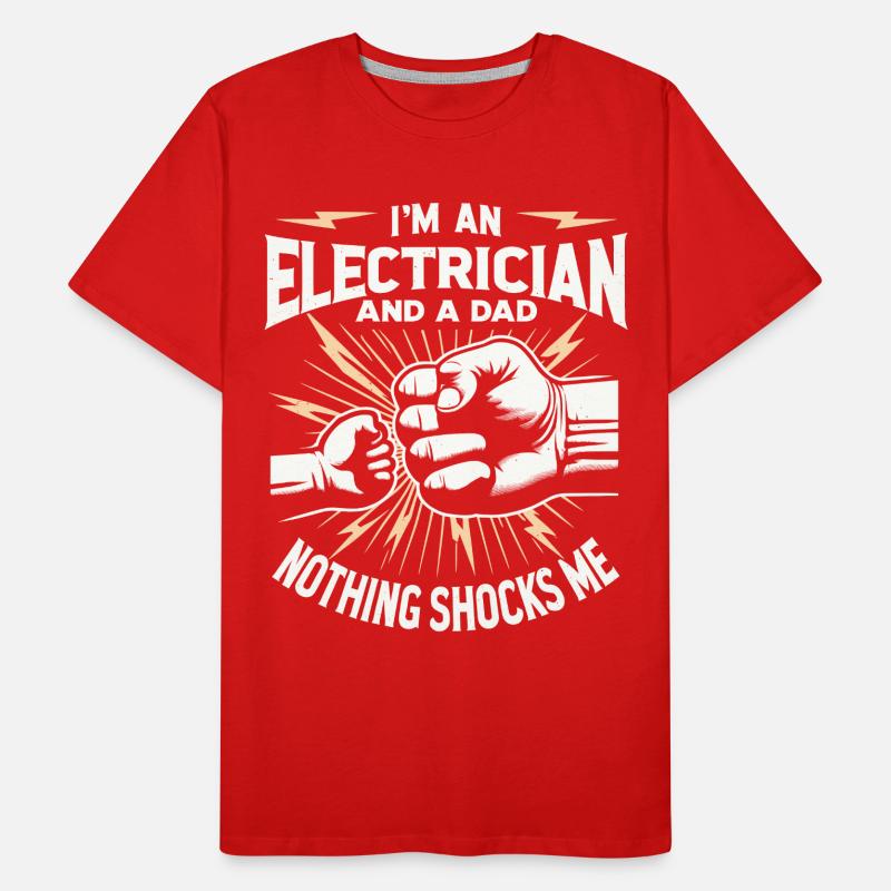 Electrician Electronics Technician Electrician Men's Premium Organic T-Shirt