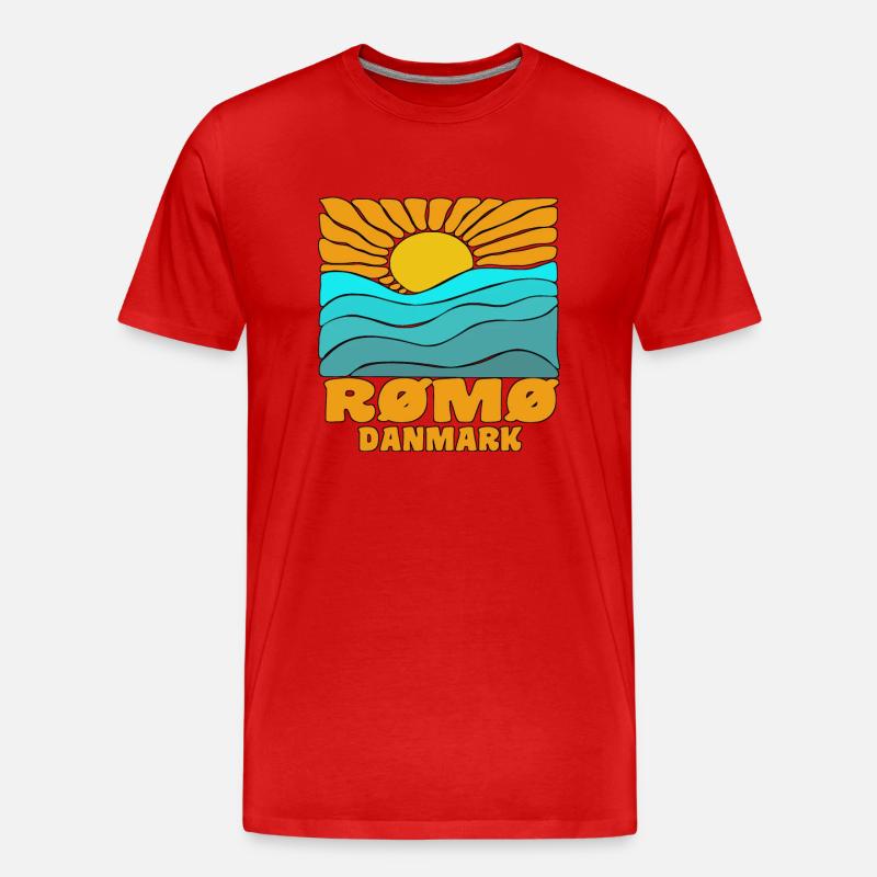 Romo Römo - T-shirt bio Premium Homme - rouge
