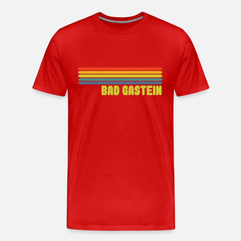 Bad Gastein - Männer Premium Bio T-Shirt - Rot
