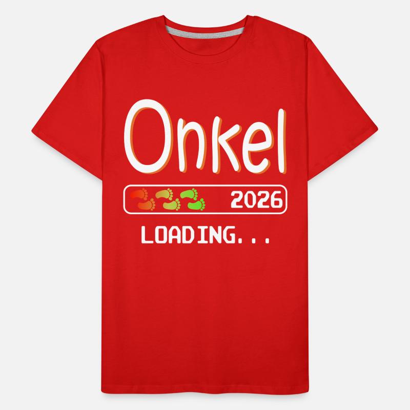 Werdender Onkel 2026 loading ich werde Onkel Männer Premium Bio T-Shirt