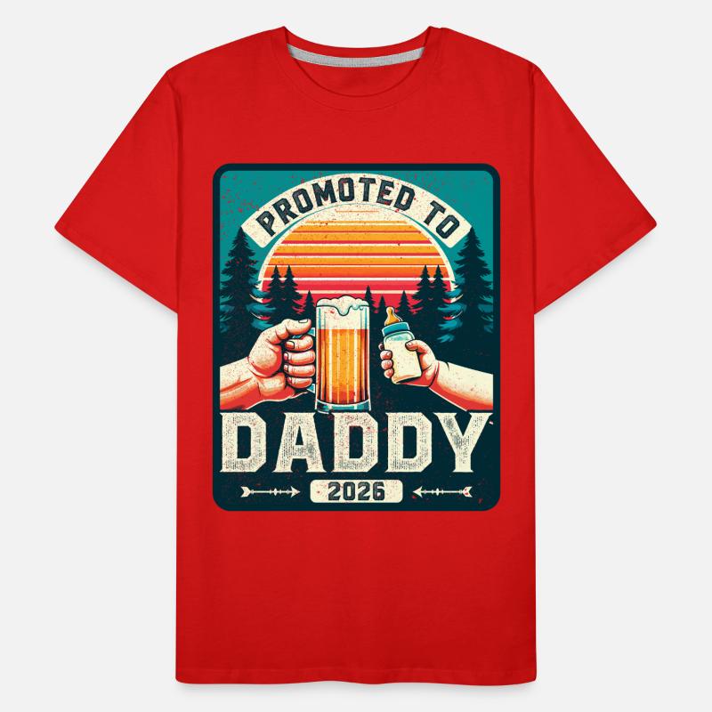 Dad-to-be loading Future Dad 2026 Men's Premium Organic T-Shirt