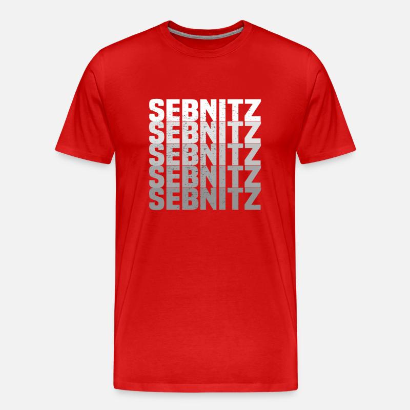 Sebnitz - Männer Premium Bio T-Shirt - Rot