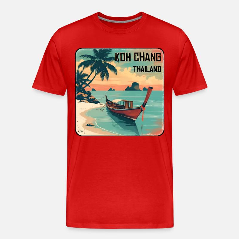 Koh Chang - T-shirt bio Premium Homme - rouge