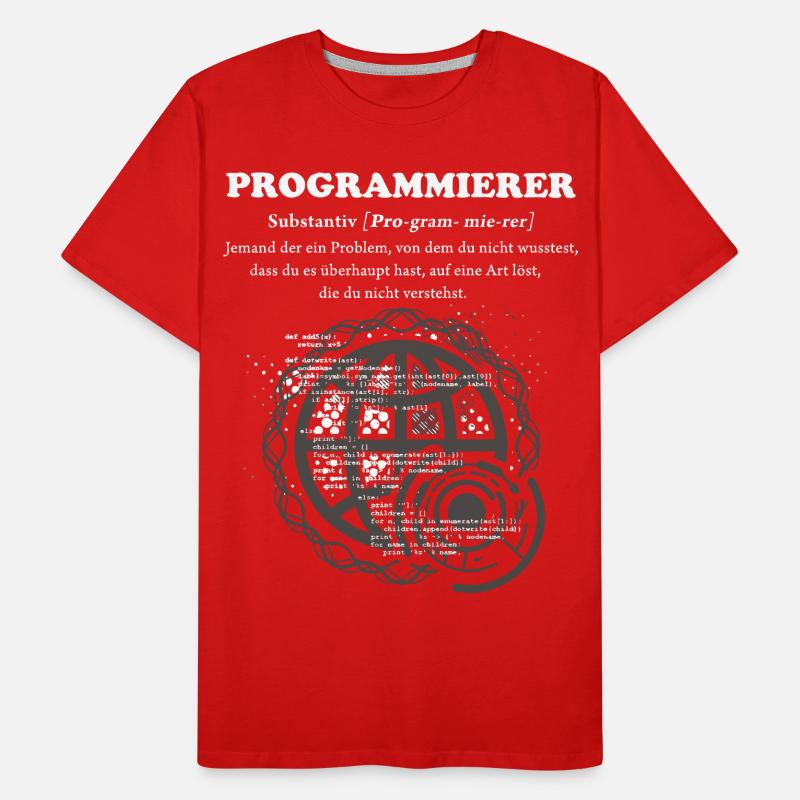 Programmierer Duden Männer Premium Bio T-Shirt