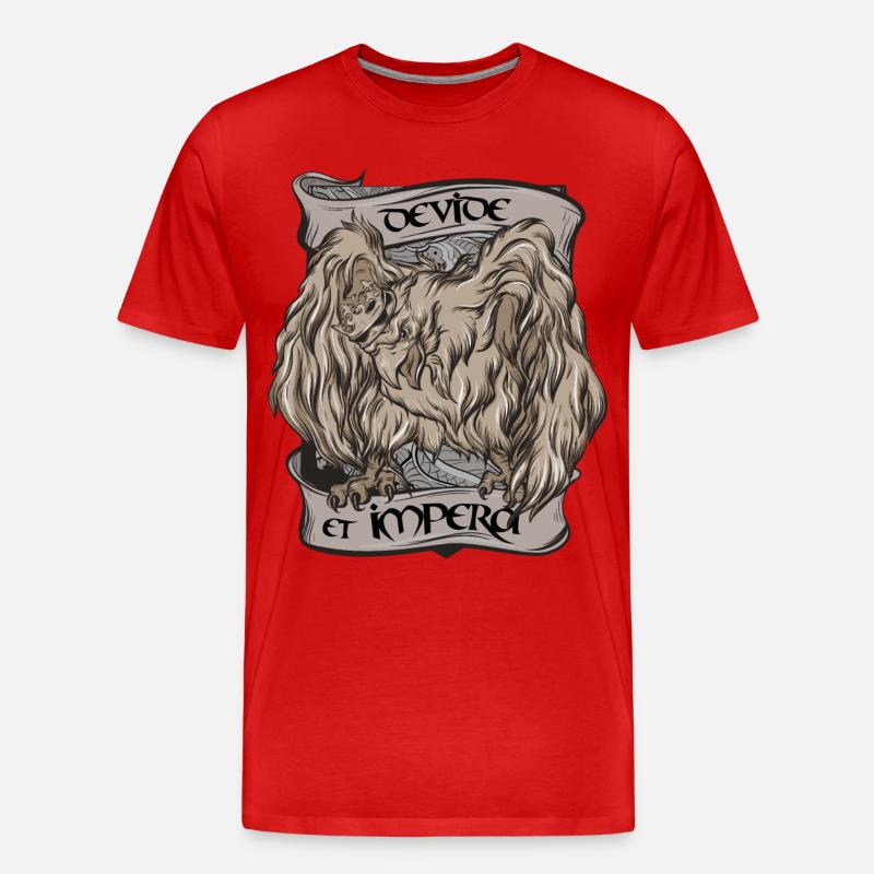 Teile und herrsche - Männer Premium Bio T-Shirt - Rot
