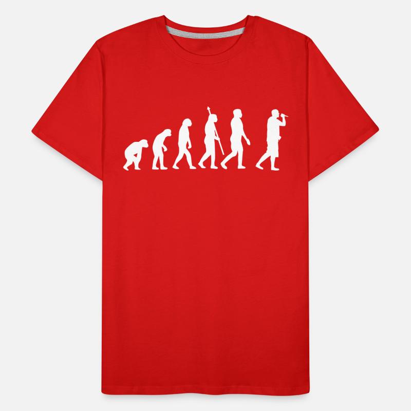Evolution Rapper Rap History Hip-Hop Rap Men's Premium Organic T-Shirt