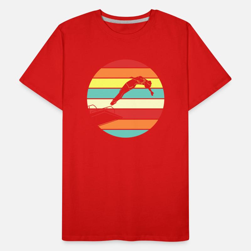 Diving Diving Tower Diving Gift T-shirt bio Premium Homme