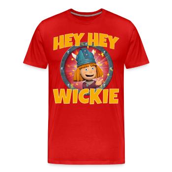 Vic le Viking Hey Hey Wickie Song - T-shirt bio Premium Homme - rouge - Devant - Damien (186cm)