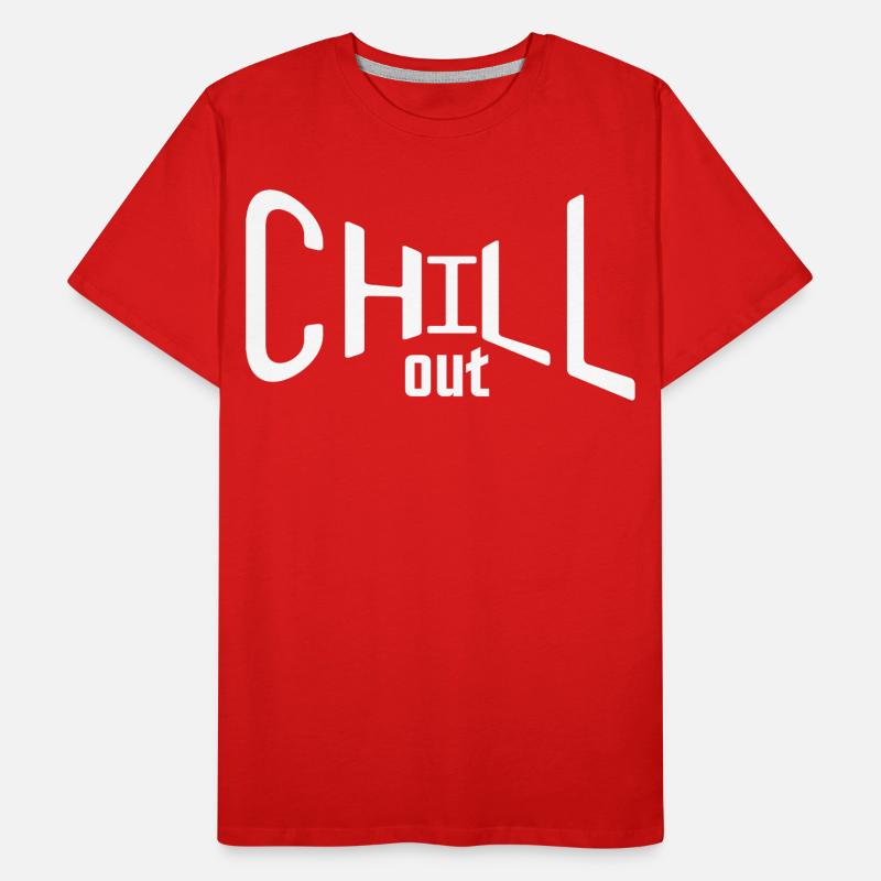 chill chillen kiffer chill mal eltern lehrer chill Männer Premium Bio T-Shirt