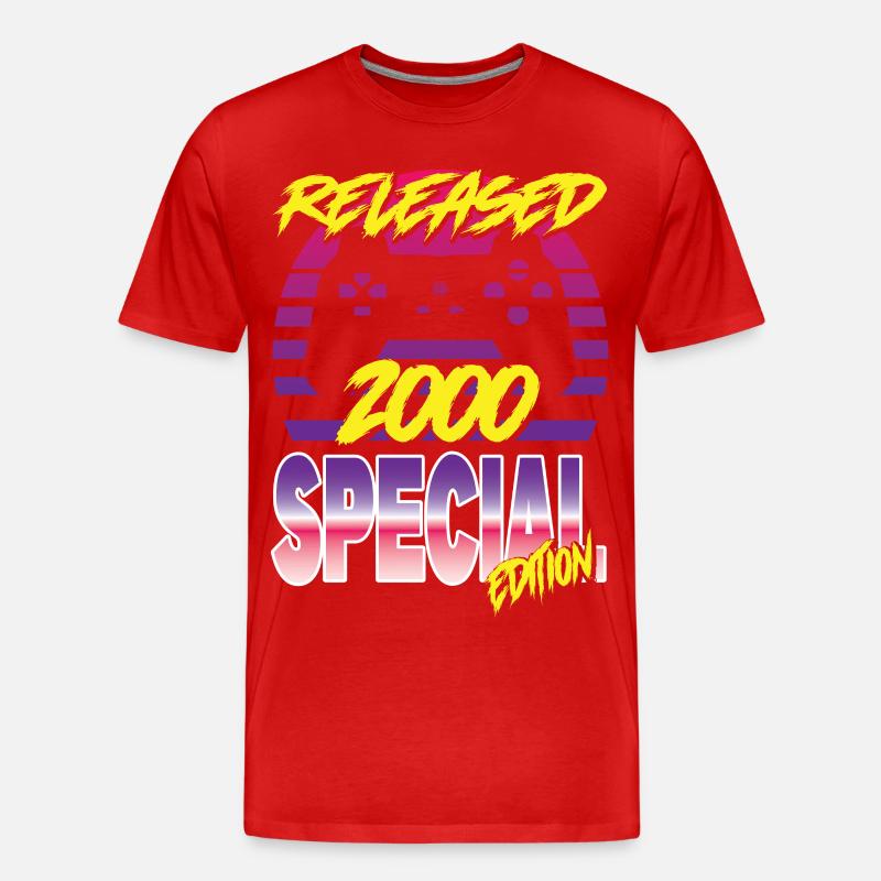 Released 2000 Special Edition - Männer Premium Bio T-Shirt - Rot
