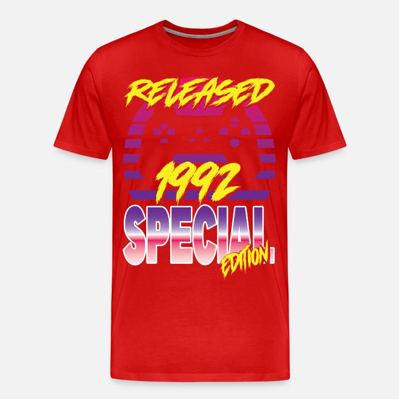 Released 1992 Special Edition - Männer Premium Bio T-Shirt - Rot