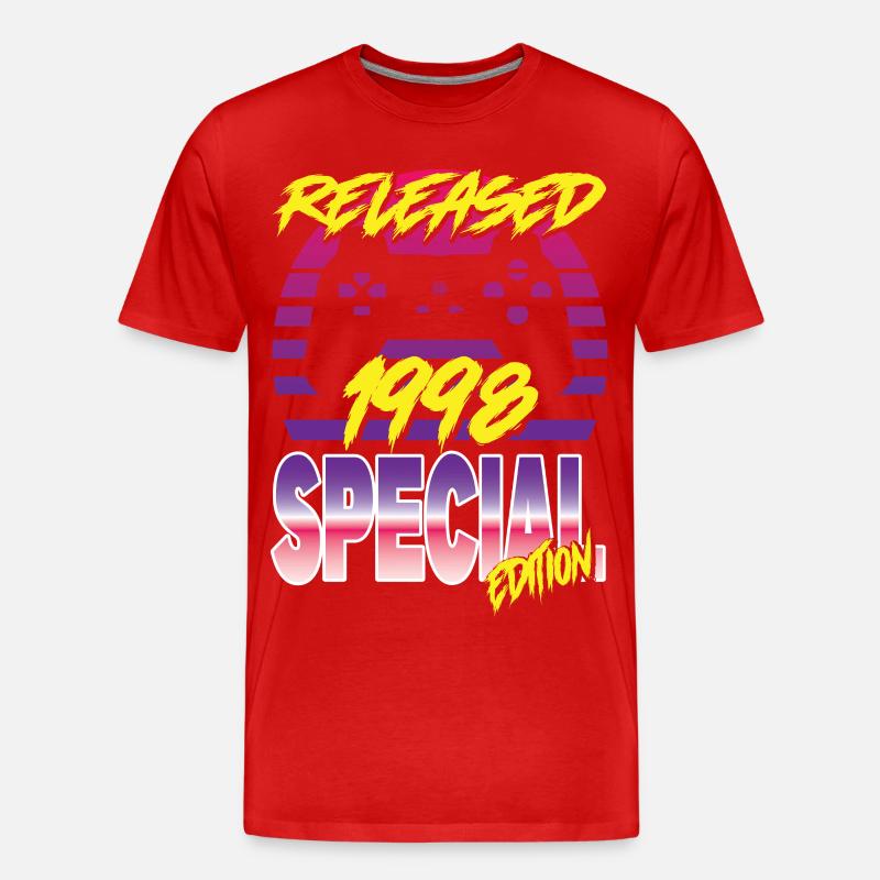 Released 1998 Special Edition - Männer Premium Bio T-Shirt - Rot