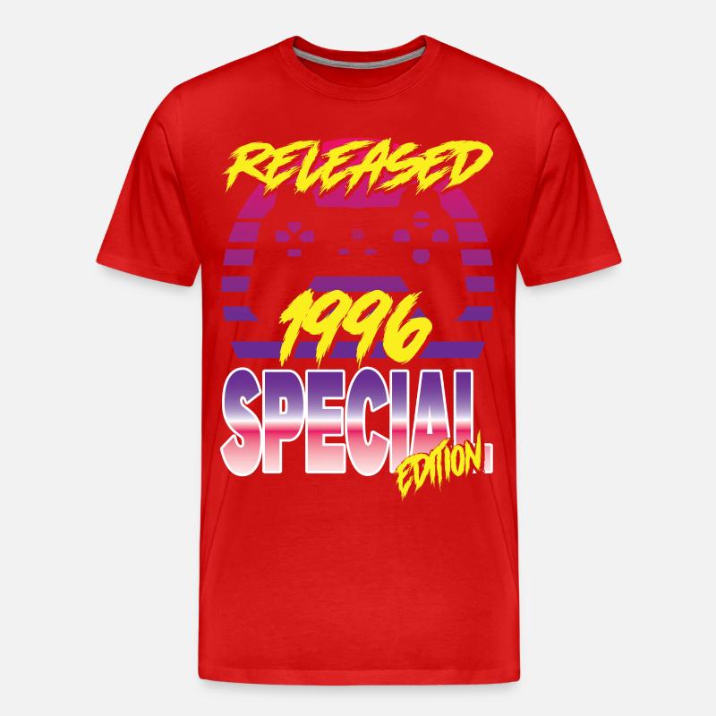 Released 1996 Special Edition - Männer Premium Bio T-Shirt - Rot