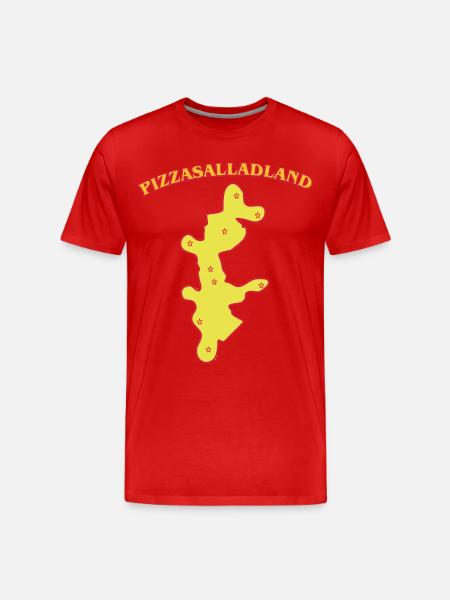 pizzasalladland - Men's Premium Organic T-Shirt - red