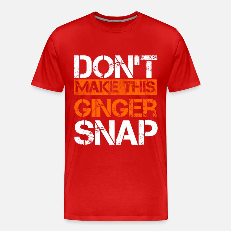 Rothaarig Ginger Ginger Rotschopf Geschenk - Männer Premium Bio T-Shirt - Rot