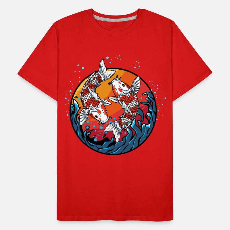 Koi Fish Men's Premium Organic T-Shirt