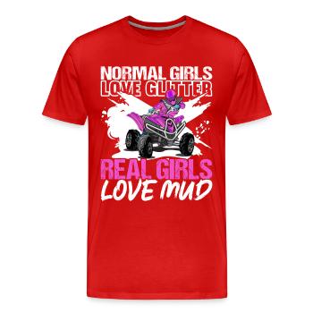 Quad Bike Quad Riders - Men's Premium Organic T-Shirt - red - Front - Damien (186cm)