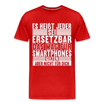Abschiedsgeschenk Jobwechsel Kollege - Männer Premium Bio T-Shirt - Rot - Vorne - Damien (186cm)
