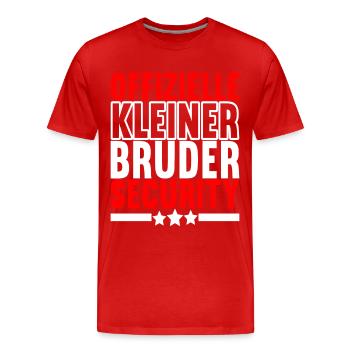 Bruder Geburtstag - Männer Premium Bio T-Shirt - Rot - Vorne - Damien (186cm)
