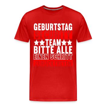 Bruder Geburtstag - Männer Premium Bio T-Shirt - Rot - Vorne - Damien (186cm)